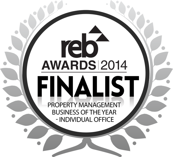 REB AWARD SEAL 2014 SILVER Property Management Business of the Year Individual office